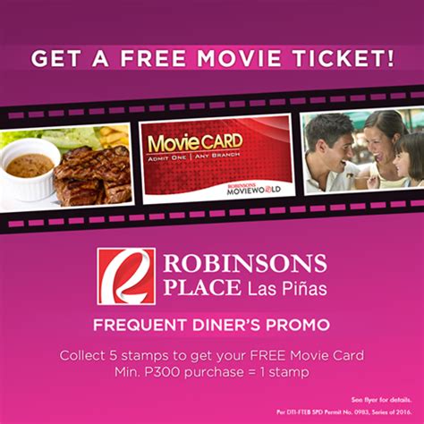 Robinsons Place Las Piñas Movie Schedule.